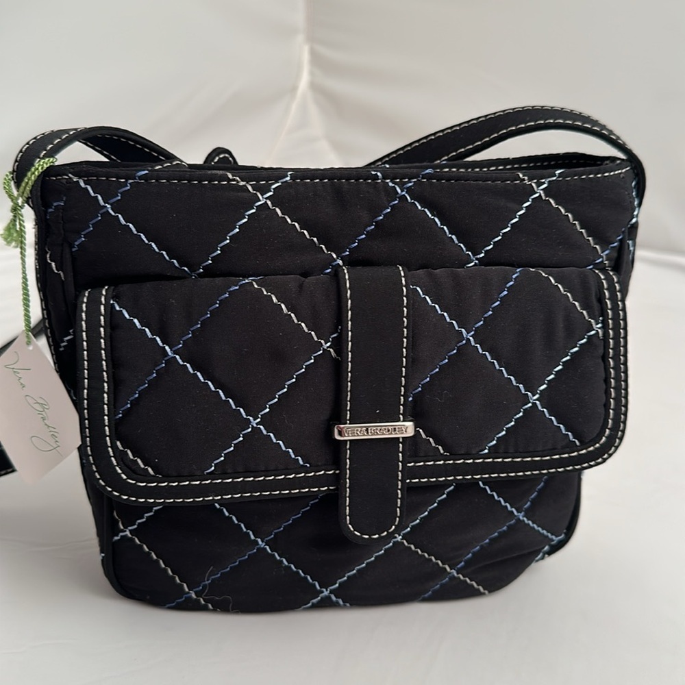 Vera Bradley Trolley Bag black adjustable crossbody